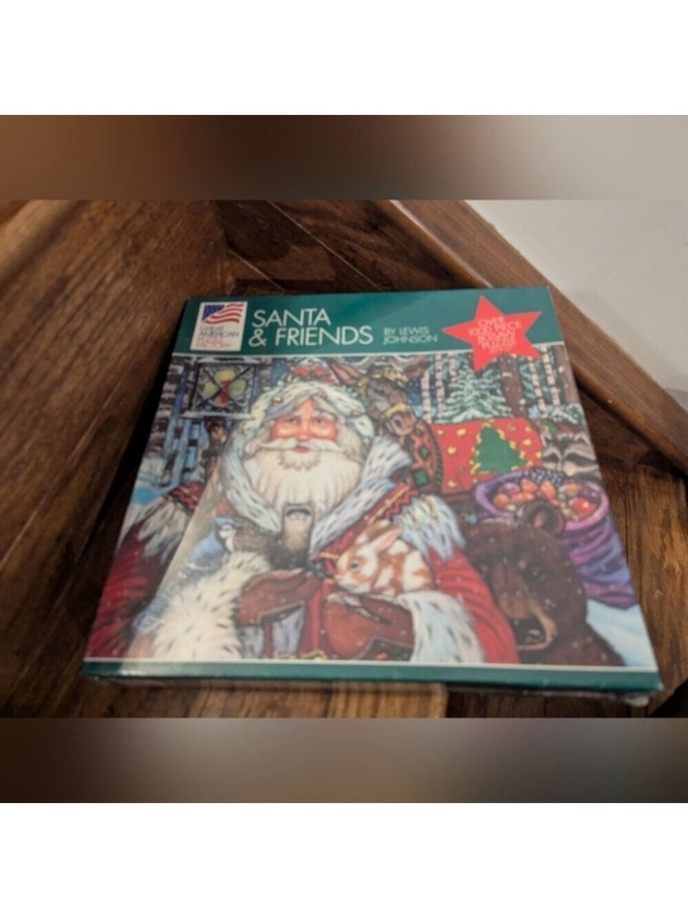 SANTA & FRIENDS BY LEWIS JOHNSON Puzzle GREAT AMERICAN PUZZLE FACTORY New!